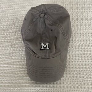Gray Miami University Baseball Hat